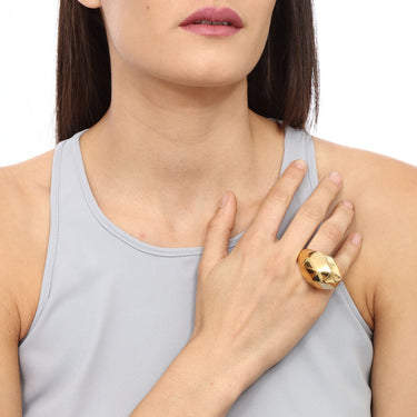 Anillo Facetas Ovalado